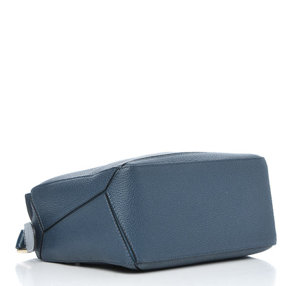 Loewe Grained Calfskin Small Puzzle Shoulder Bag Dark Blue 4 of 7