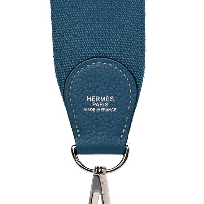 Hermes Taurillon Clemence Evelyne III GM Blue Jean 8 of 15