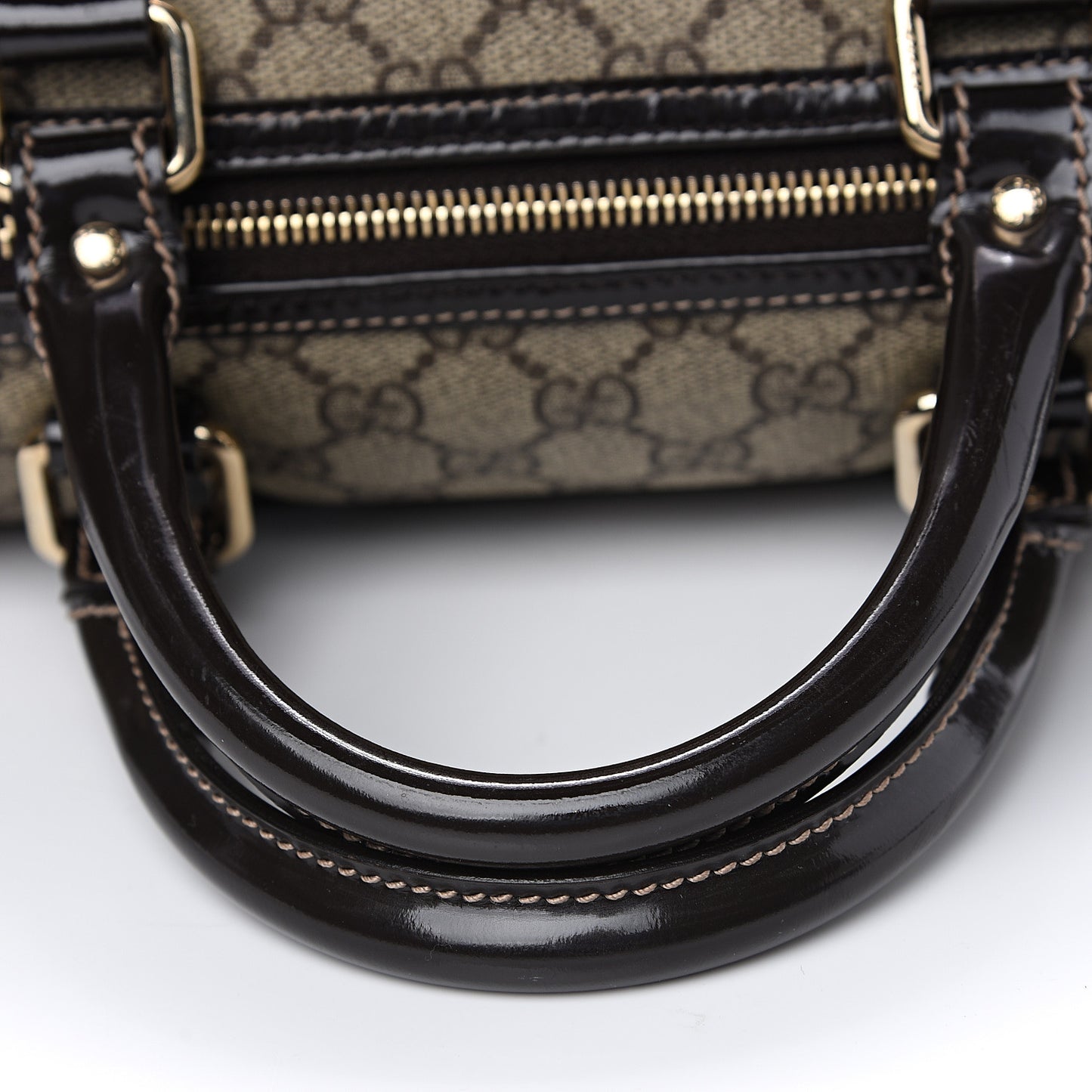 GG Plus Monogram Medium Joy Boston Dark Brown