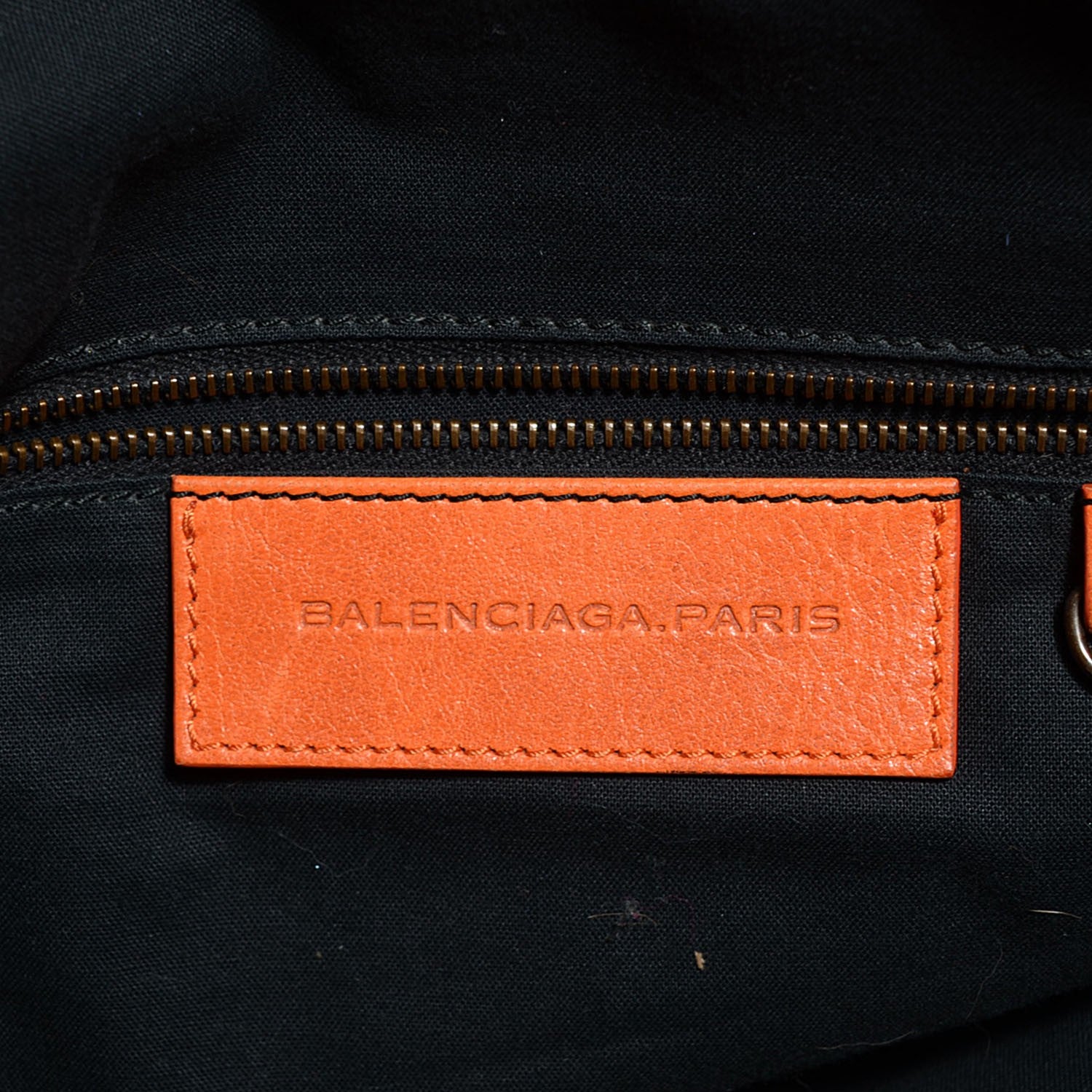 Balenciaga Agneau Large Premier Clutch Tangerine 6 of 10