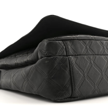 Versace Calfskin Embossed Medusa Messenger Bag Black 9 of 13