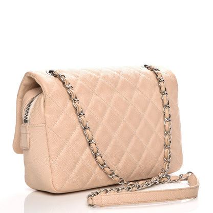 Chanel Caviar Quilted Medium Casual Journey Flap Light Pink 3 of 8