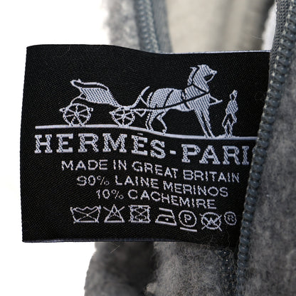 Hermes Wool Cashmere Avalon III Pillow PM Ecru Gris Clair 3 of 3