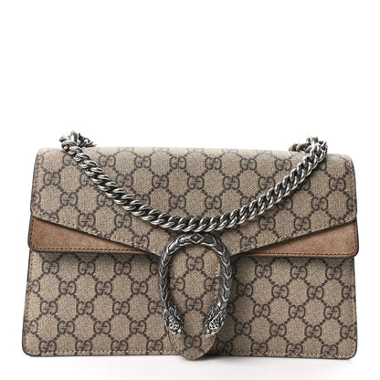 Gucci GG Supreme Monogram Small Dionysus Shoulder Bag Taupe 1 of 9