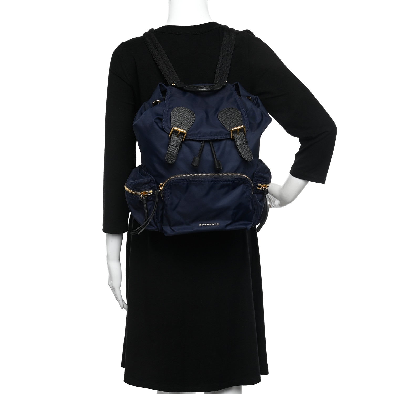 Burberry Nylon Medium Crossbody Rucksack Backpack Ink Blue 2 of 11