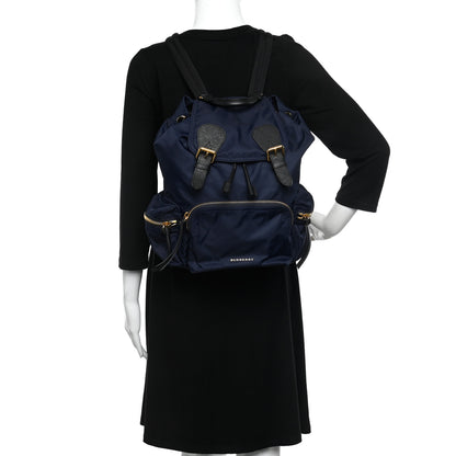 Burberry Nylon Medium Crossbody Rucksack Backpack Ink Blue 2 of 11