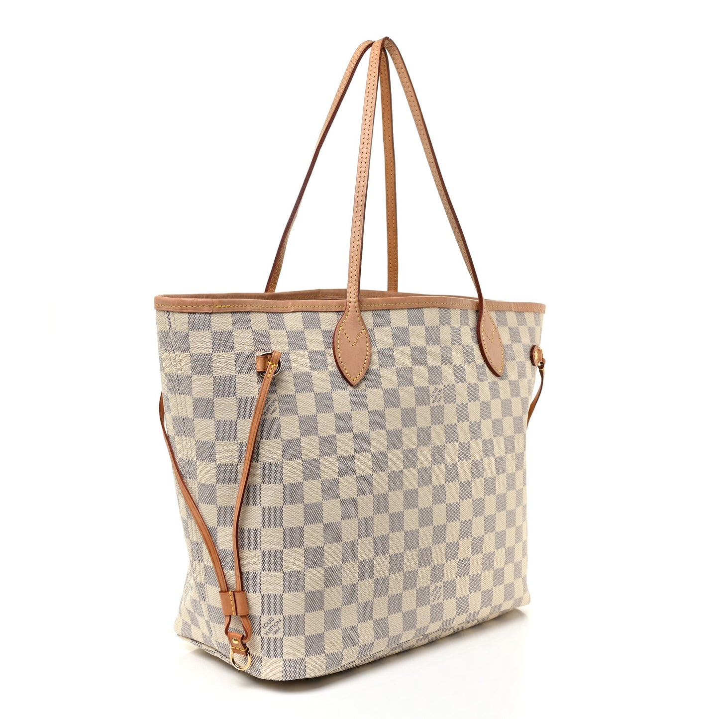 Damier Azur Neo Neverfull MM Rose Ballerine