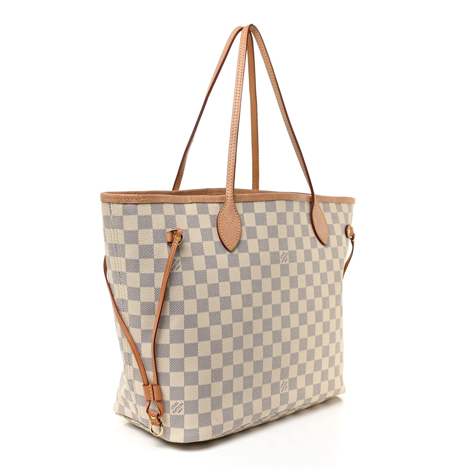 Louis Vuitton Damier Azur Neo Neverfull MM Rose Ballerine 4 of 25