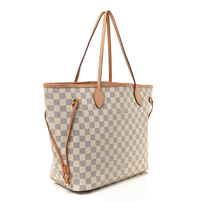 Louis Vuitton Damier Azur Neo Neverfull MM Rose Ballerine 4 of 25