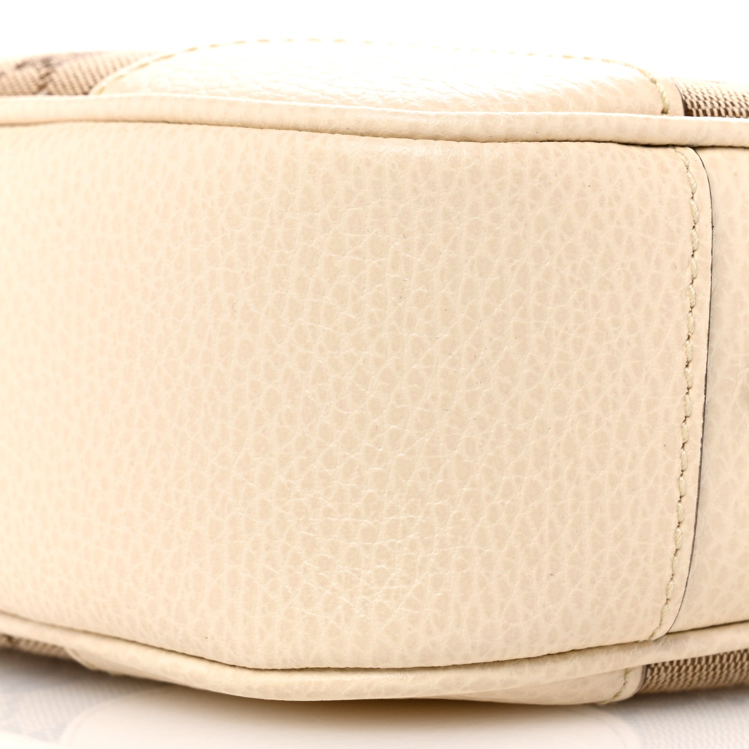 Gucci Monogram Dollar Calfskin Mini Bree Messenger Bag Beige Ebony Avoire 10 of 12