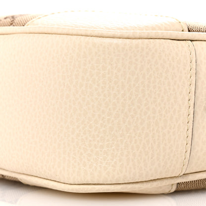 Gucci Monogram Dollar Calfskin Mini Bree Messenger Bag Beige Ebony Avoire 10 of 12