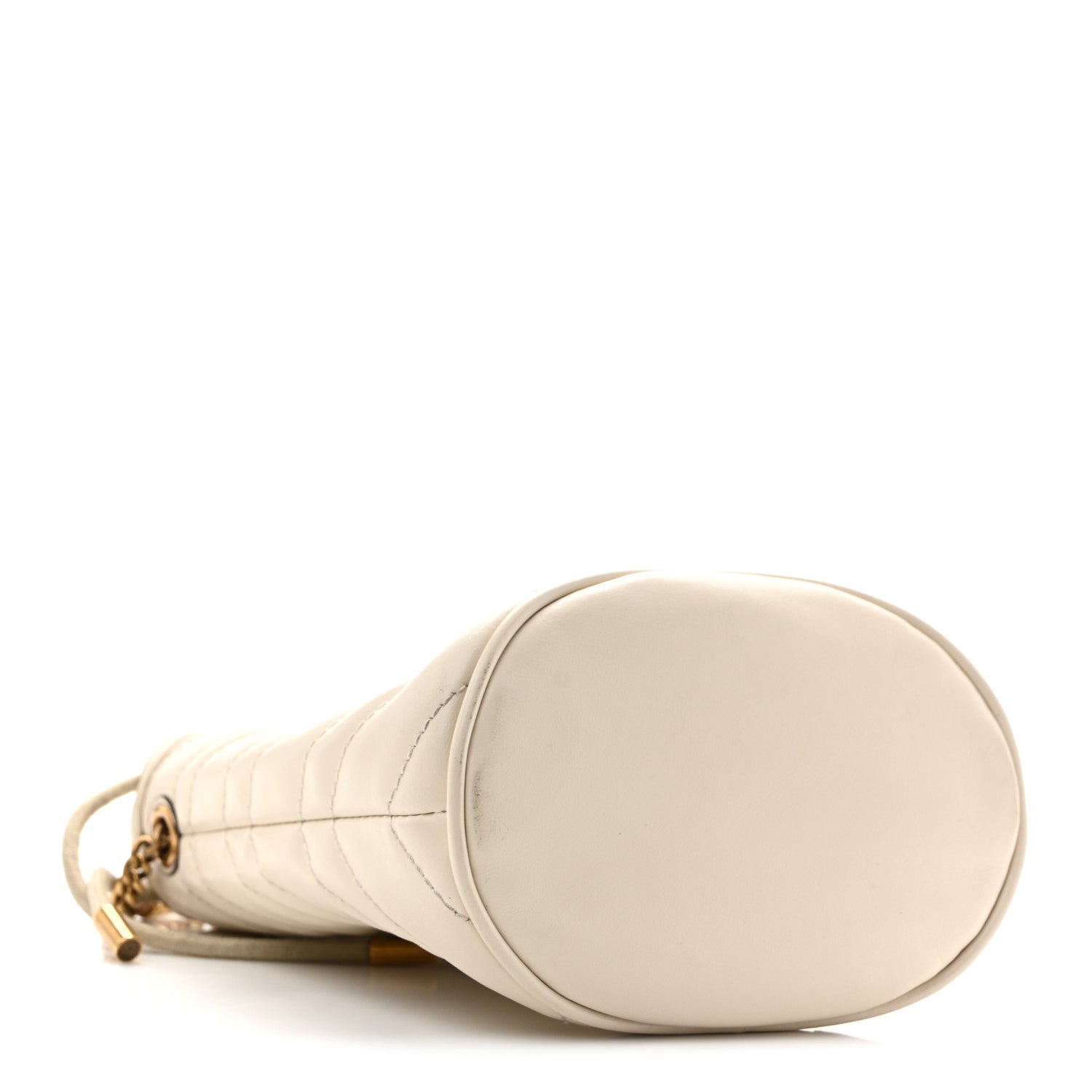 Gucci Calfskin Matelasse Mini GG Marmont 2.0 Bucket Bag White 4 of 14