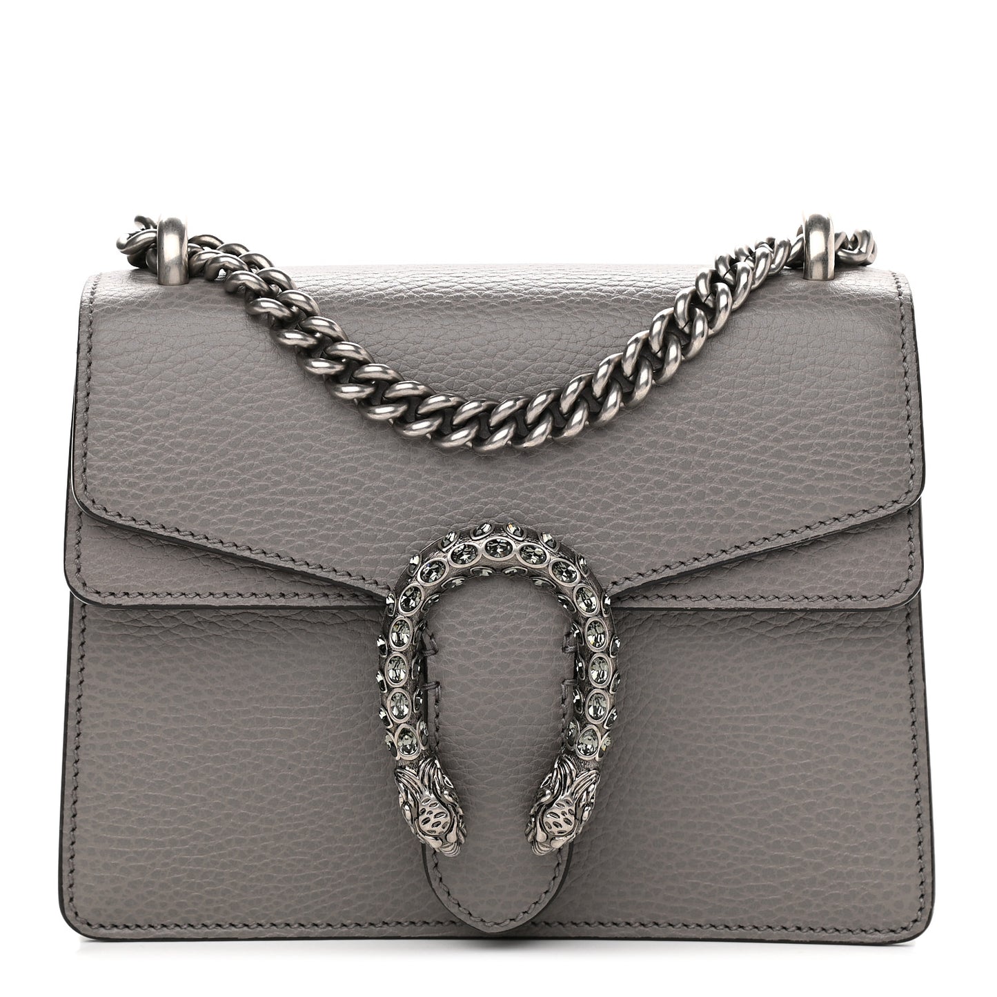 Calfskin Mini Dionysus Shoulder Bag Dusty Grey