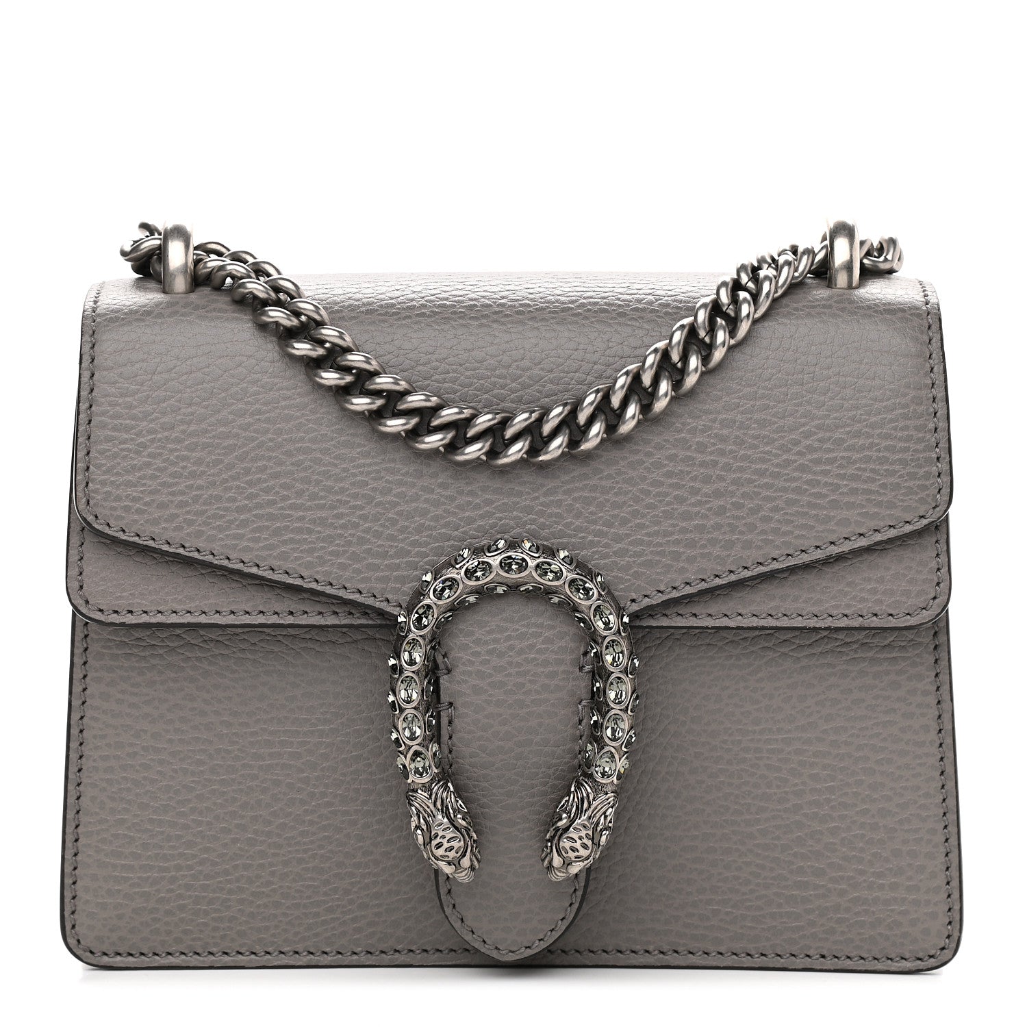 Gucci Calfskin Mini Dionysus Shoulder Bag Dusty Grey 1 of 9