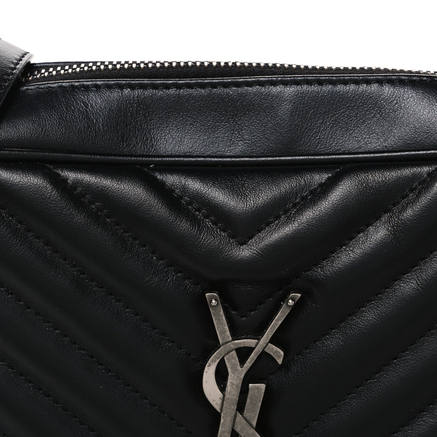 Calfskin Matelasse Monogram Lou Camera Bag Black
