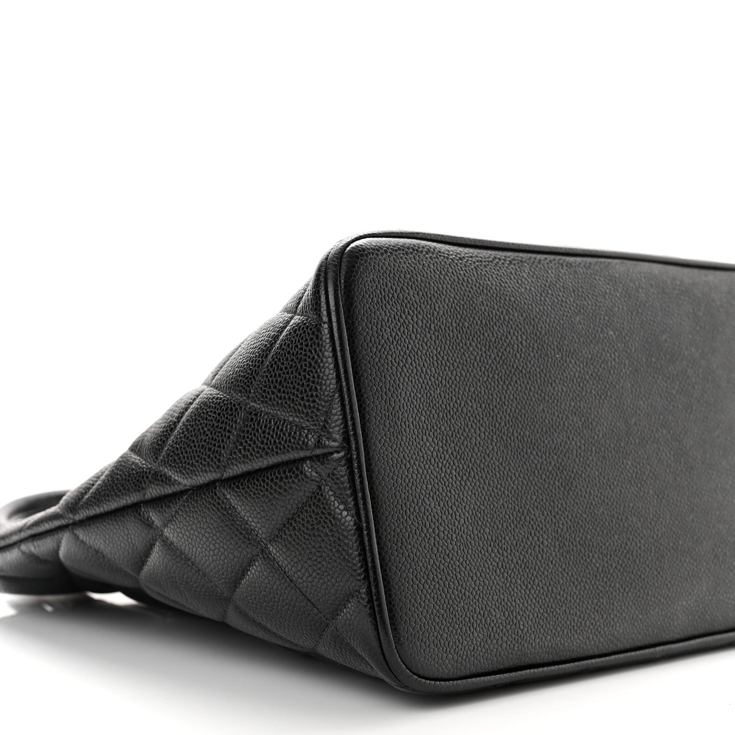 Caviar Quilted Medallion Tote Black