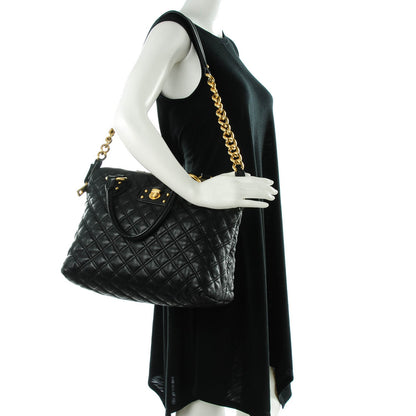 Marc Jacobs Lambskin Quilted Standard Satchel Black 2 of 7