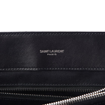 Saint Laurent Calfskin Y Quilted Monogram Large Loulou Chain Satchel Black 6 of 15