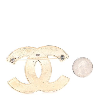 Chanel CC Large Brooch Gold 2 of 4