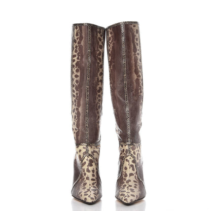 Jimmy Choo Karung Million Knee High Pointed Toe Boots 38.5 2 of 11