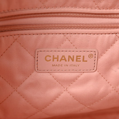Chanel Shiny Calfskin Quilted Small Chanel 22 Light Pink 7 of 17