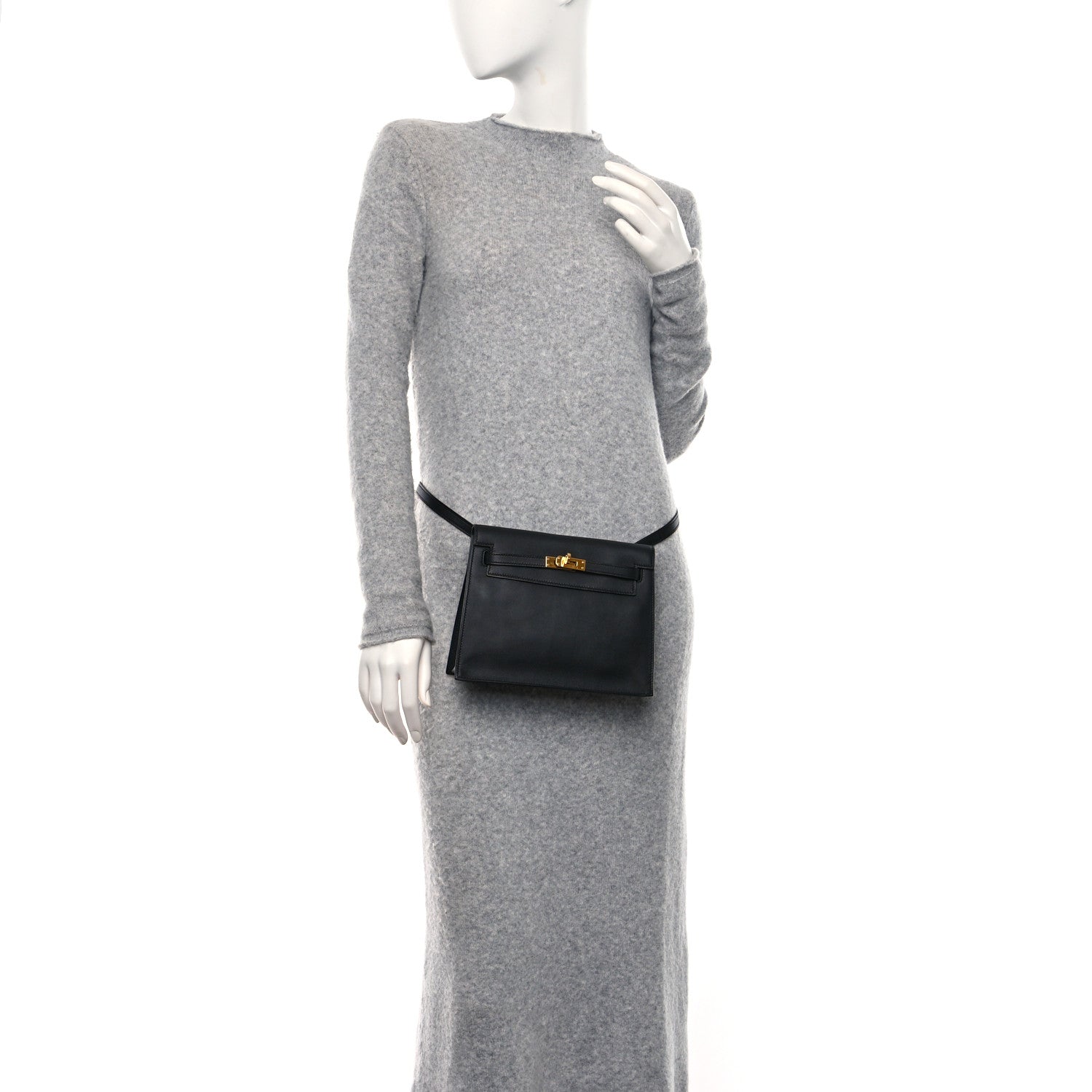 Hermes Swift Kelly Danse II Belt Bag Black 2 of 10