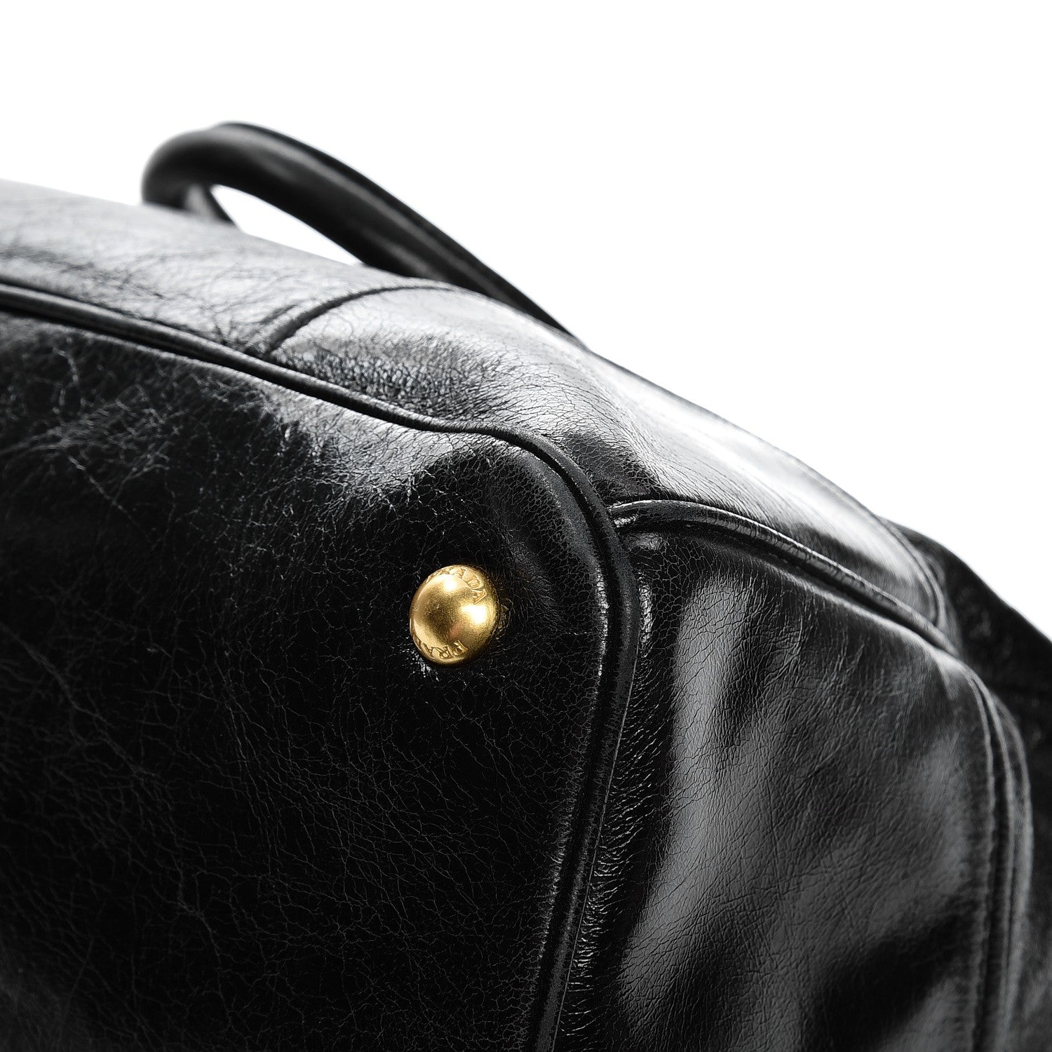 Prada Vitello Shine Tote Nero Black 11 of 12