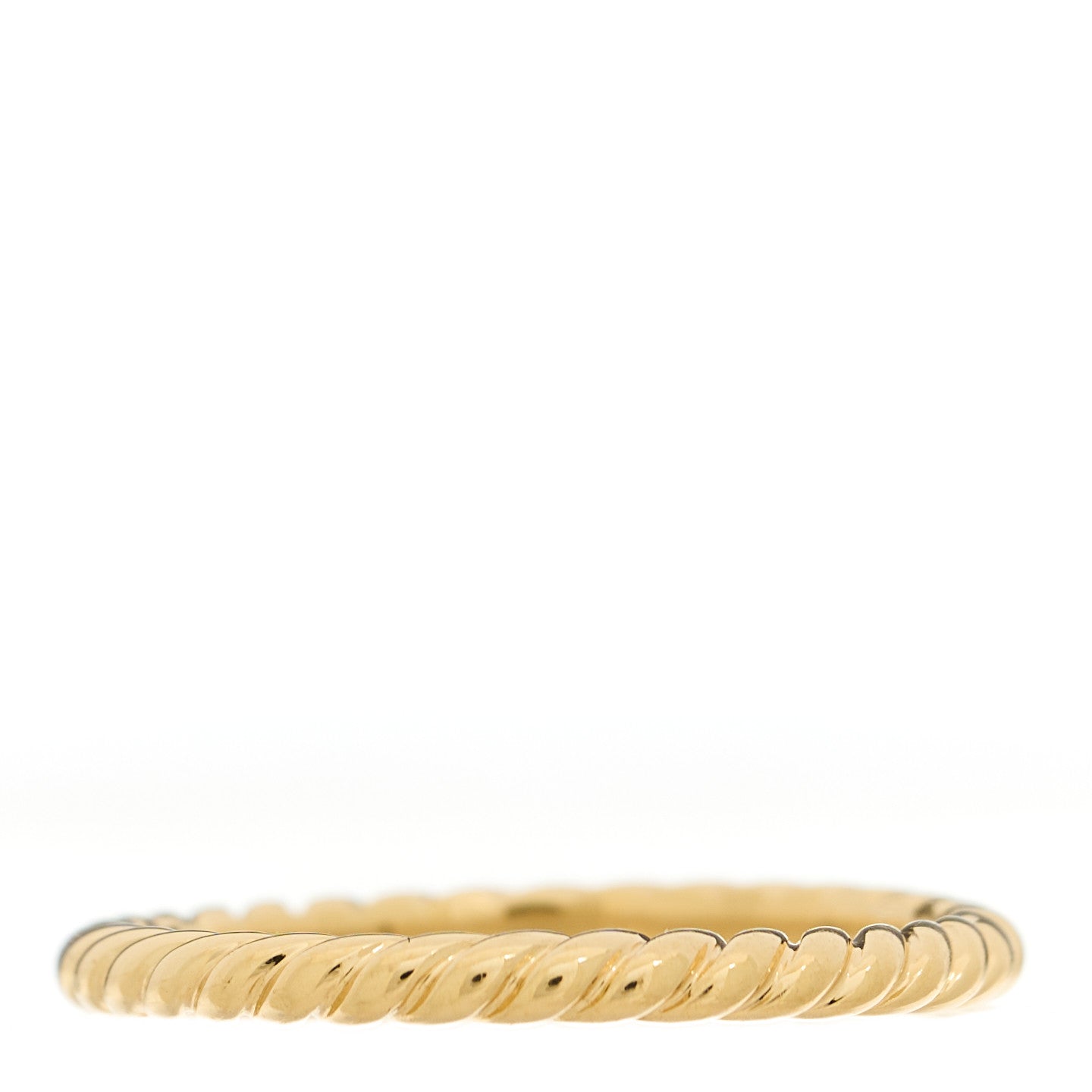 18K Yellow Gold 2mm Cable Classics Band Ring 56 7.5