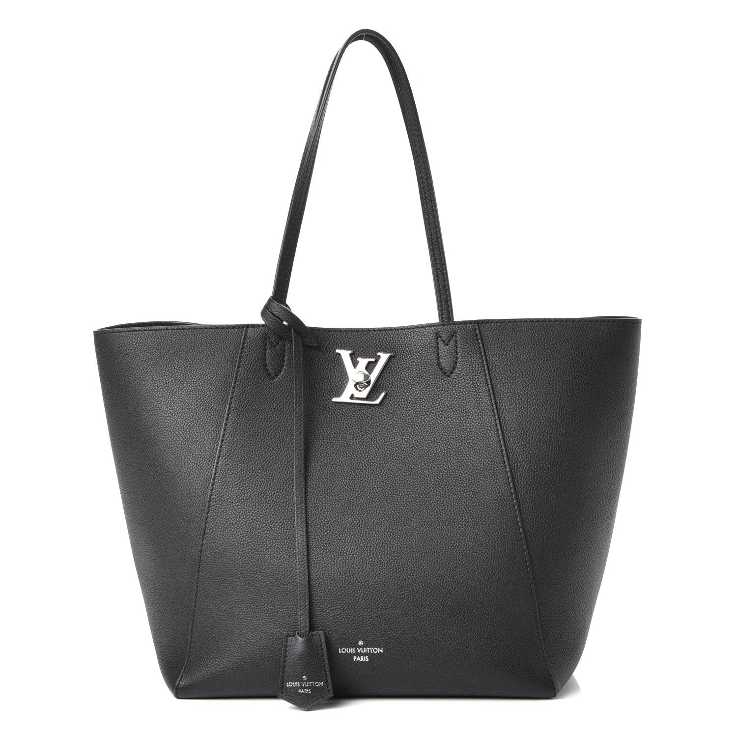 Louis Vuitton Calfskin Lockme Cabas Black 1 of 8