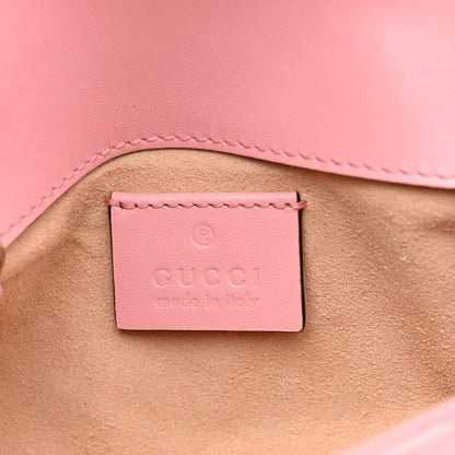 Gucci Calfskin Matelasse Super Mini GG Marmont Shoulder Bag Wild Rose Wild Rose 6 of 11