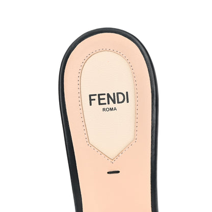 Fendi Velvet FF Slide Sandals 38.5 Tobacco 7 of 7