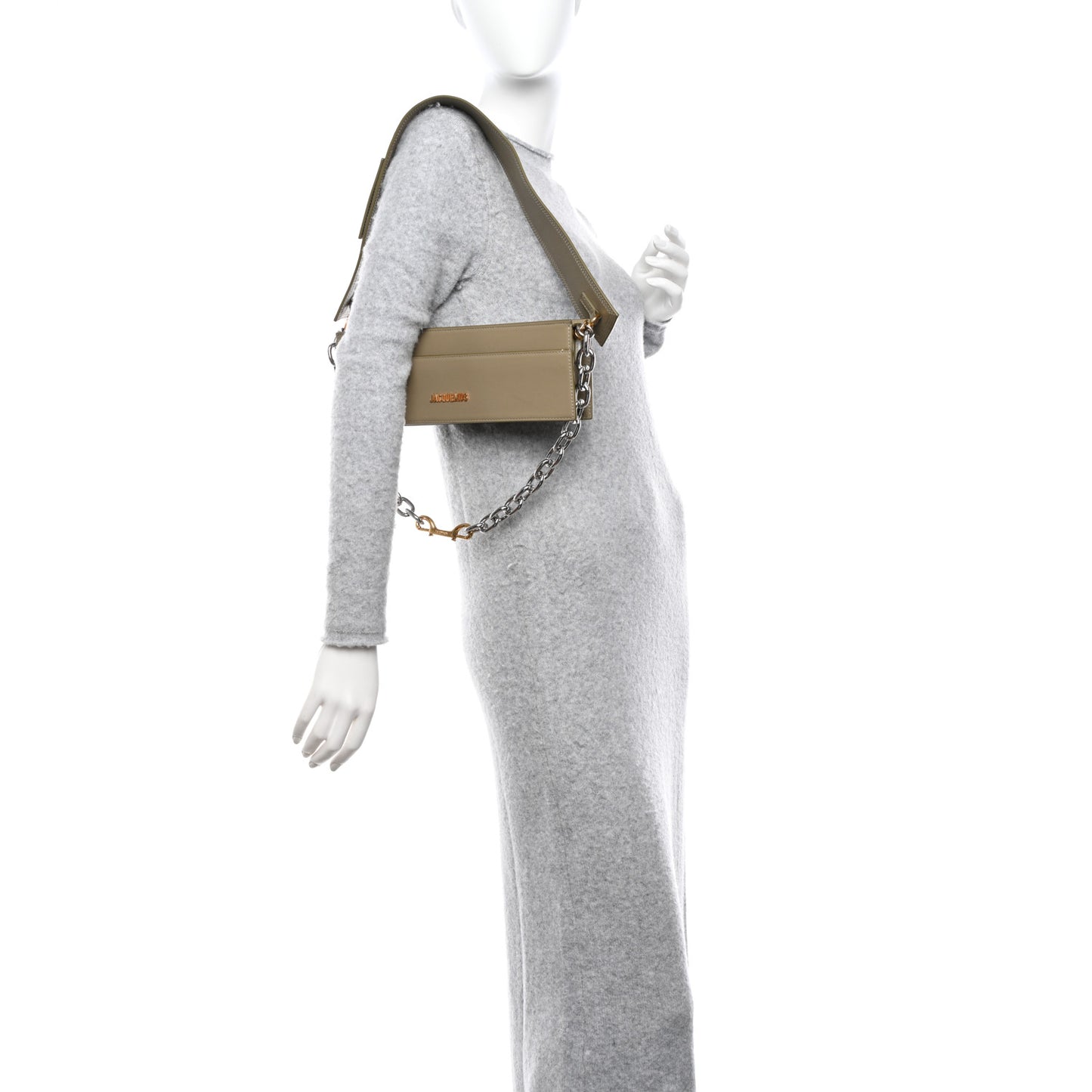 Smooth Calfskin Le Sac Ciuciu Khaki