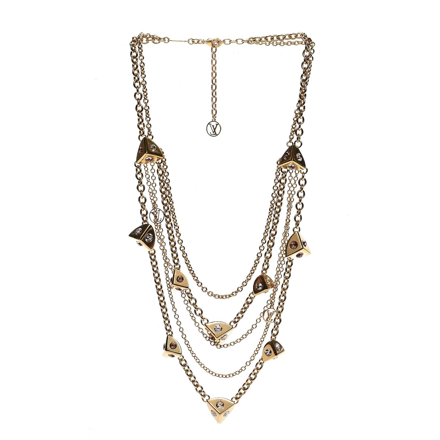 Trunkies Strass Necklace Gold