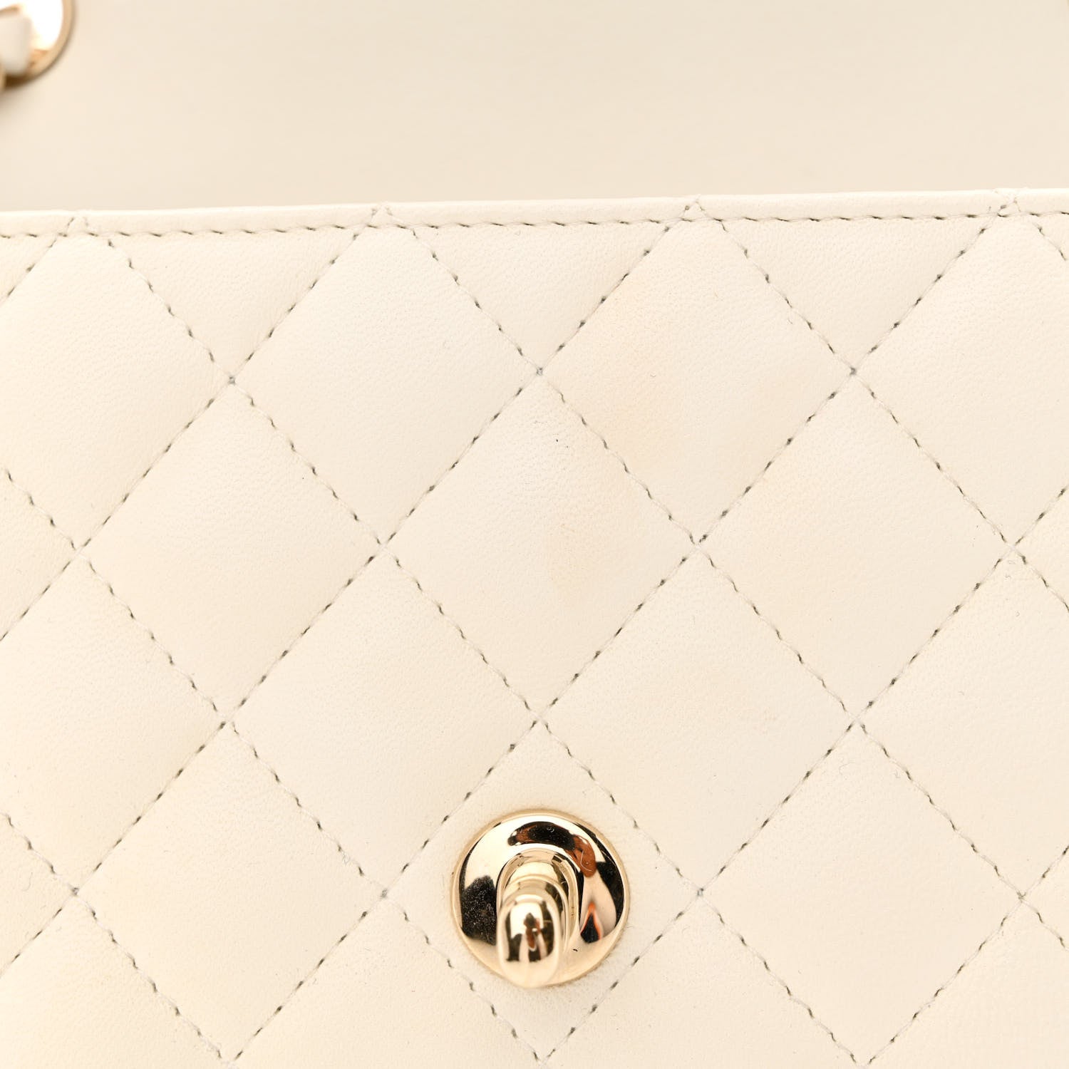 Chanel Lambskin Quilted Mini Rectangular Flap White 13 of 13
