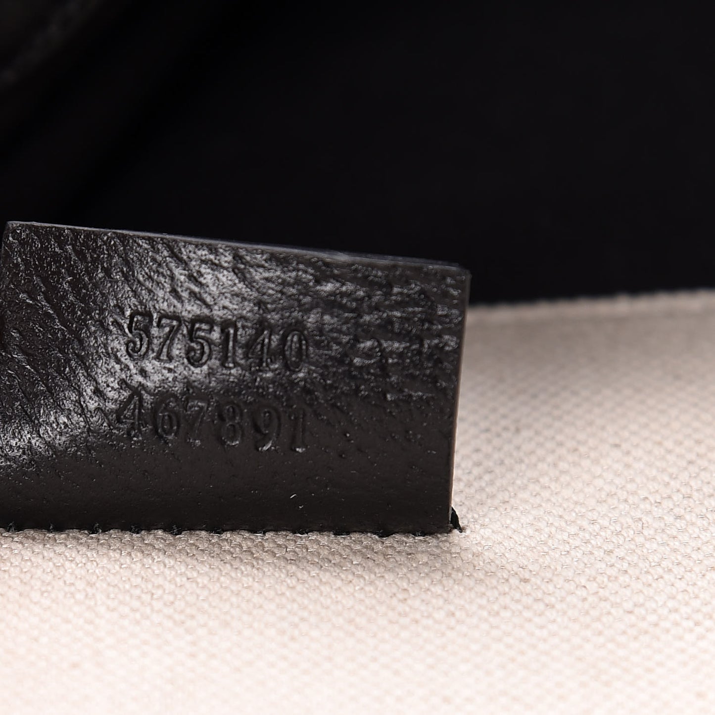 Patent Canvas Frame Logo Vertical Tote Black Crop