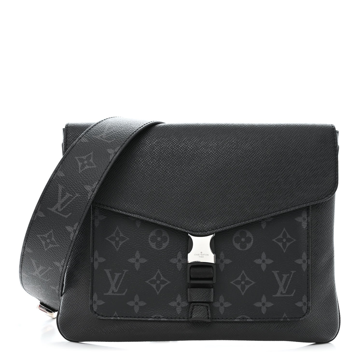 Louis Vuitton Taigarama Outdoor Flap Messenger Black 1 of 11