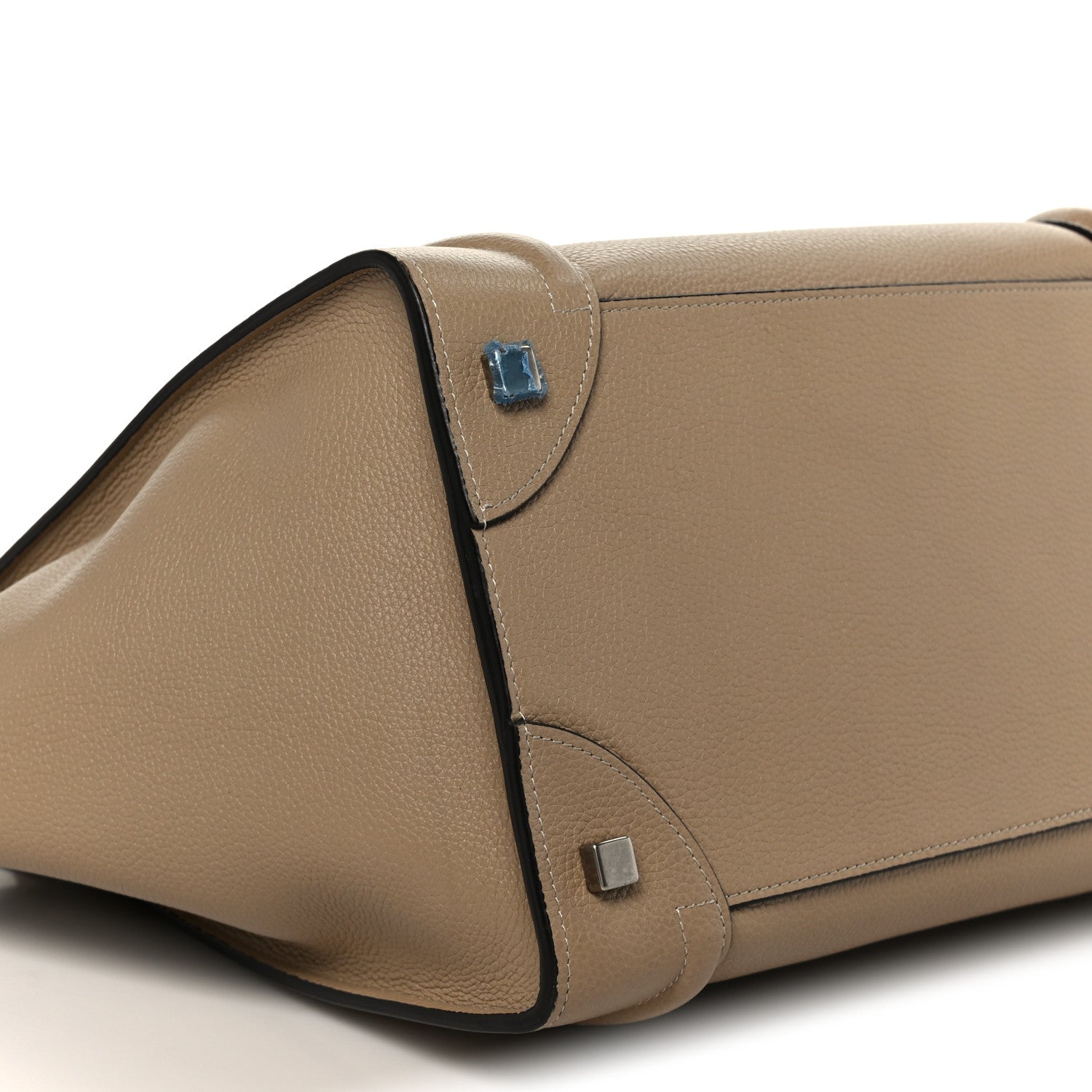 Celine Drummed Calfskin Mini Luggage Dune 10 of 11