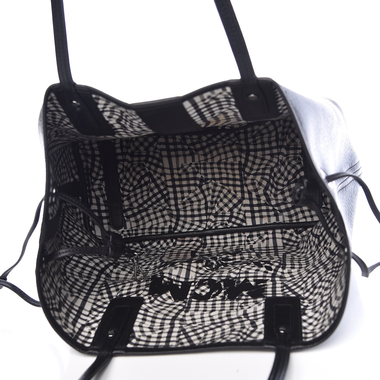 MCM Visetos Medium Liz Reversible Shopper Tote Black 9 of 20