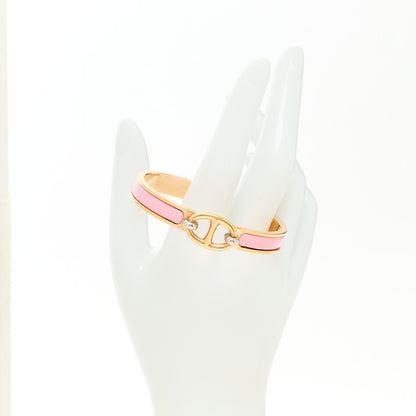 Hermes Enamel Mini Clic Chaine d'Ancre Bracelet PM Rose Candeur 2 of 5