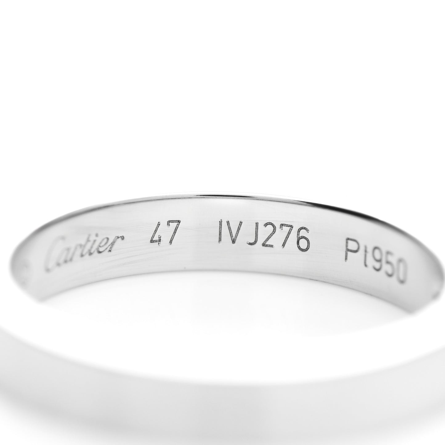 Platinum Diamond 3mm C De Cartier Wedding Band 47 4