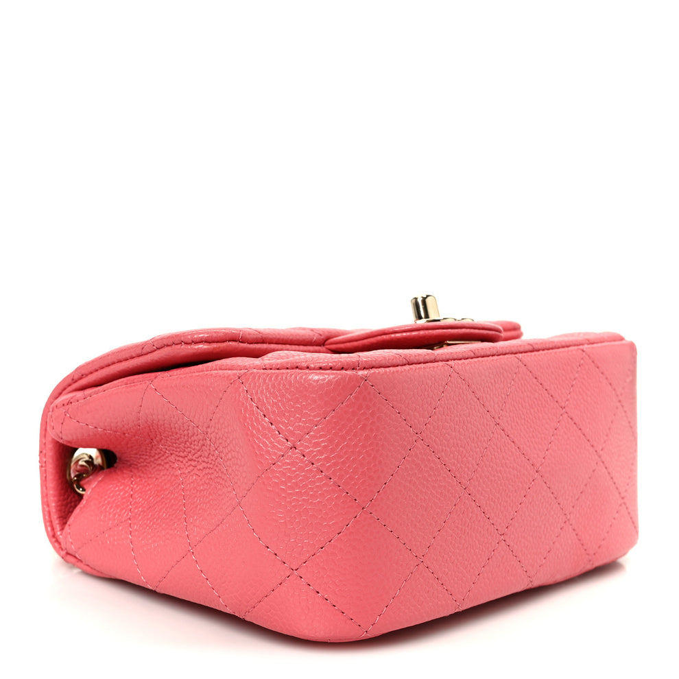 Chanel Iridescent Caviar Quilted Mini Square Flap Pink 1816121 ...