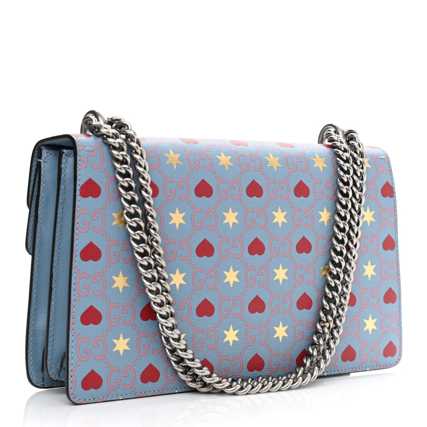 Gucci Calfskin Valentine's Day Exclusive Small Dionysus Bag Blue 3 of 11