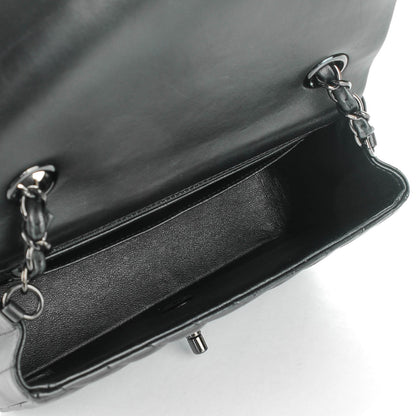Chanel Lambskin Chevron Quilted Mini Rectangular Flap So Black 6 of 8