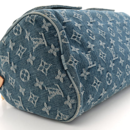 Louis Vuitton Monogram Denim Neo Speedy Blue 9 of 13