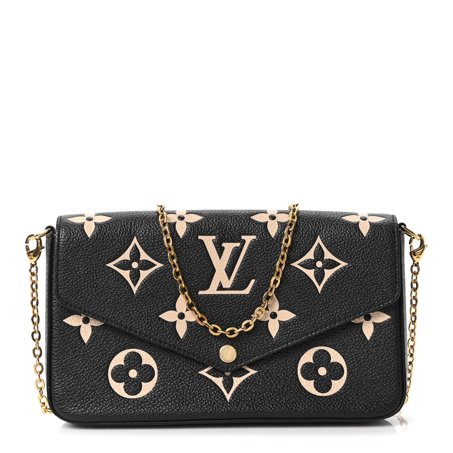 Empreinte Monogram Giant Felicie Pochette Black Beige