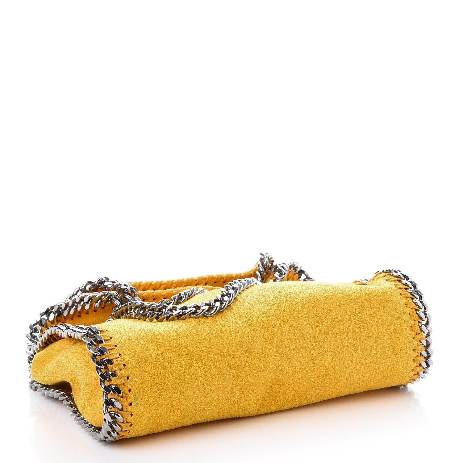 Stella McCartney Shaggy Deer Falabella Mini Fold Over Tote Yellow 4 of 13