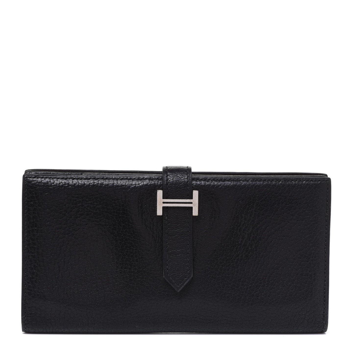 Chevre Mysore Bearn Gusset Wallet Black
