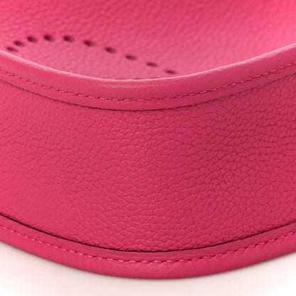 Hermes Taurillon Clemence Evelyne TPM Rose Shocking 9 of 10