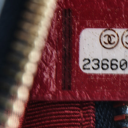 Chanel Aged Calfskin Quilted Small Gabrielle Hobo Blue Black 9 of 9