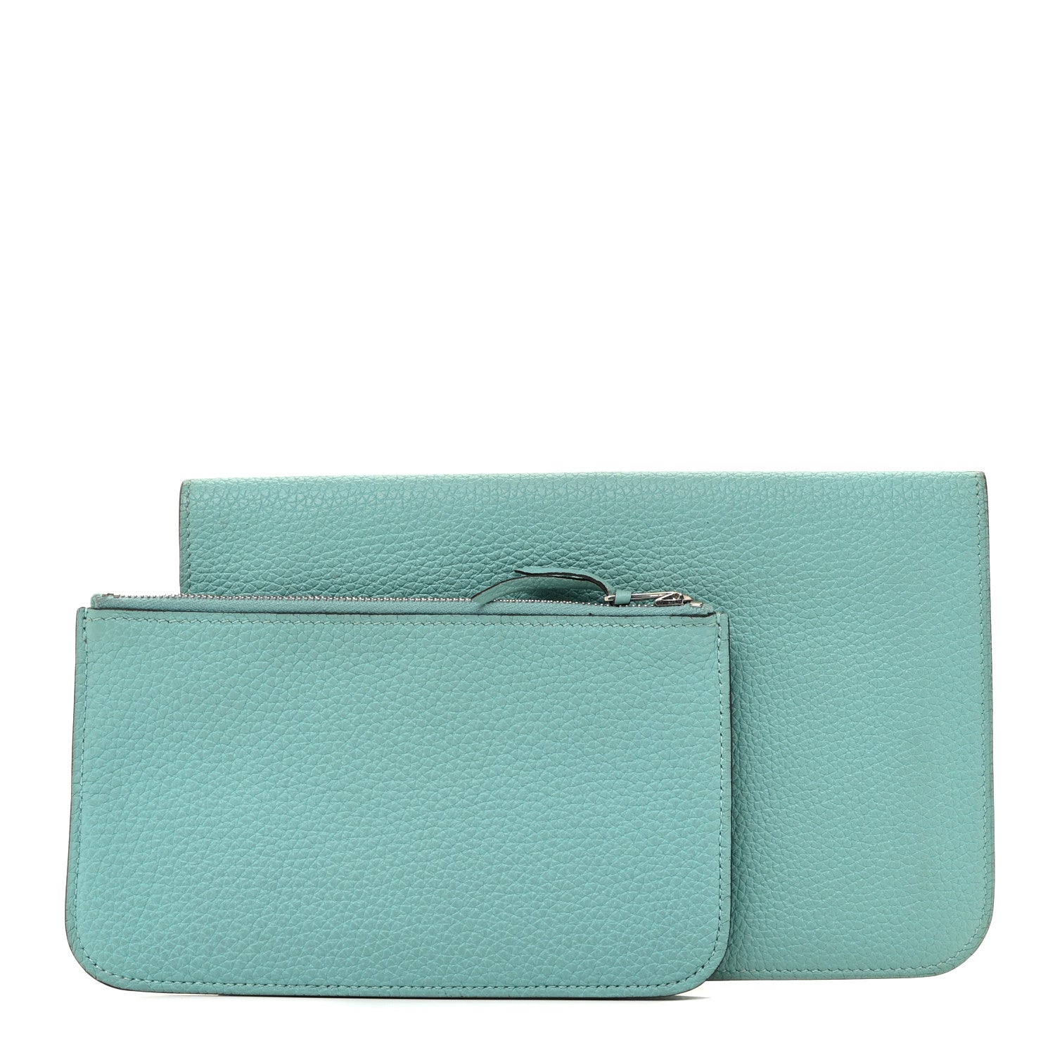 Hermes Togo Dogon Duo Wallet Bleu Atoll 1 of 14